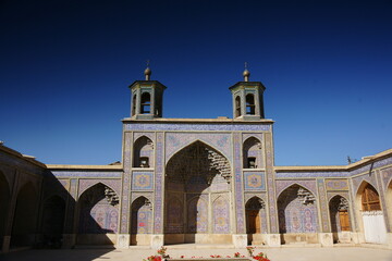 Fototapeta na wymiar Nasir al-Mulk Mosque, Nasir al-Molk Mosque, Shiraz, Iran