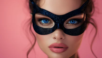 woman with a black mask © Isidro