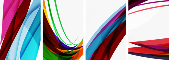 Abstract colorful wave posters for wallpaper, business card, cover, poster, banner, brochure, header, website