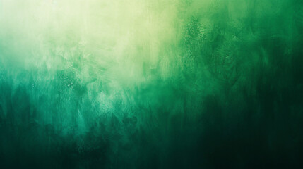 Gradient background ranging from light green to dark green.