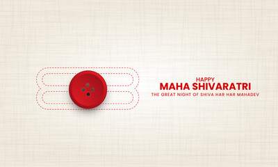 Happy Maha Shivratri Festival, Creative Creative Lord Shiva Shivratri, Indian Festival, 3D Illustration.