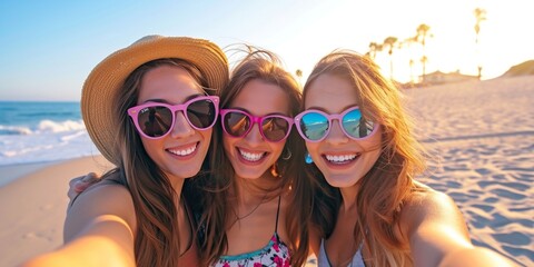 Happy young woman in vacation