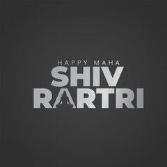 Happy Maha Shivratri Festival, Creative Creative Lord Shiva Shivratri, Indian Festival, 3D Illustration.