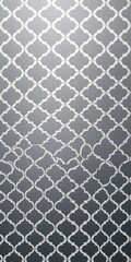 Fototapeta na wymiar Quatrefoil Shapes in White and Grey