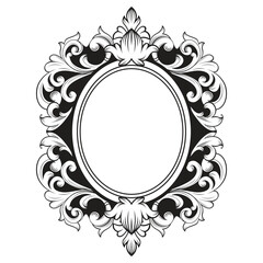 Gorgeous ornament baroque element decoration