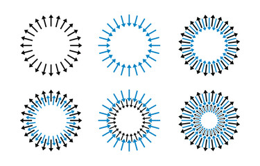 Spiral line wavy abstract geometric circular flower patterns. This design is perfect for framing, circular logos, signage, symbols, web graphics, and prints