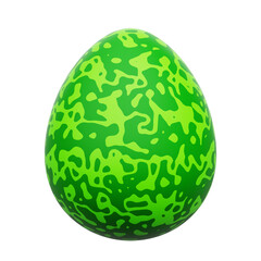 Easter Egg 3D Rendering Icon Isolated Transparent Background