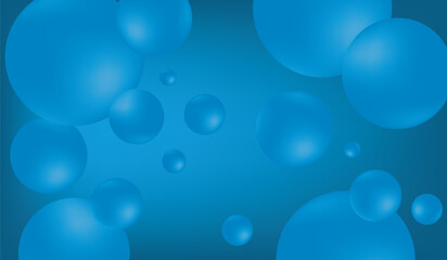 blue background with bubbles, blue abstract, gradient