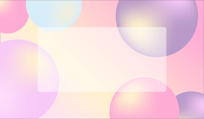 Abstract background, bubbles, pastel, gradient