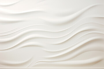 Obraz premium Abstract white background with smooth lines and waves. 3d render illustration