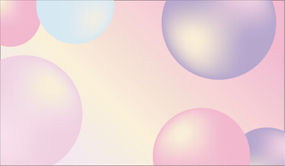 Abstract background, bubbles, pastel, gradient