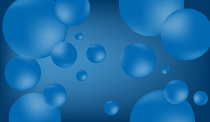 blue background with bubbles, blue abstract, gradient