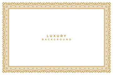 luxury golden lace page certificate border seamless pattern or wedding invitation background banner