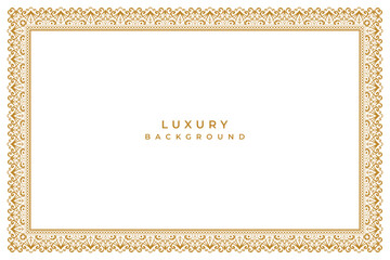 luxury golden lace page certificate border seamless pattern or wedding invitation background banner