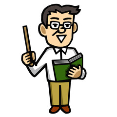 教師　イラスト