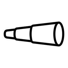 monocular outline icon