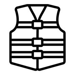 life vest outline icon