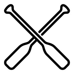 oars outline icon
