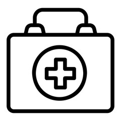 first aid kit outline icon