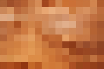 Brown pixel background, gradient abstract tile background. Rectangular colourful check pattern.