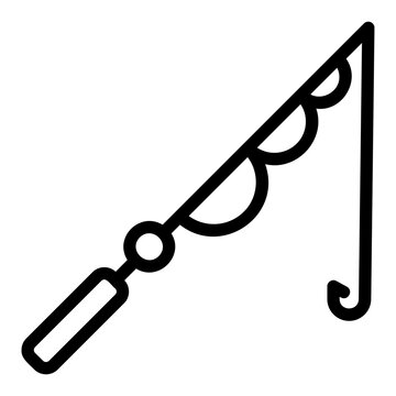 recommend clip art: fishing rod outline icon