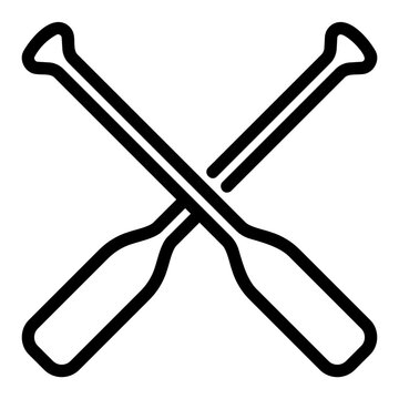 recommend clip art: oars outline icon