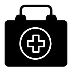 first aid kit glyph icon