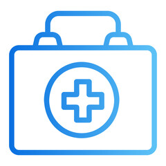 first aid kit gradient icon