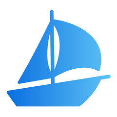 boat gradient icon