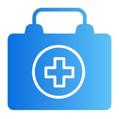 first aid kit gradient icon