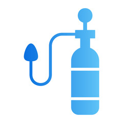 oxygen tank gradient icon