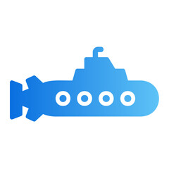 submarine gradient icon