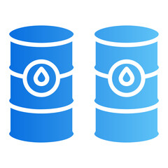 oil barrel gradient icon