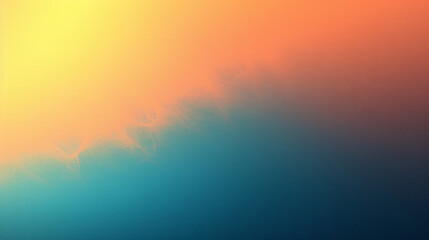 Gradient background from light orange to deep ocean.