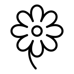 Flowers Vector Line Icon