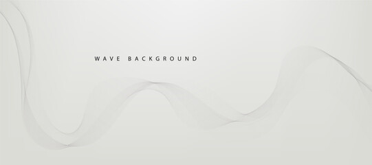 Abstract wave element for design. Digital frequency track equalizer. Stylized line art background. Vector illustration. Wave with lines created using blend tool. Curved wavy line, smooth stripe.