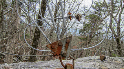 guy wire anchor for communications tower