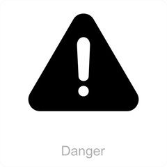 Warning and alert icon concept - obrazy, fototapety, plakaty