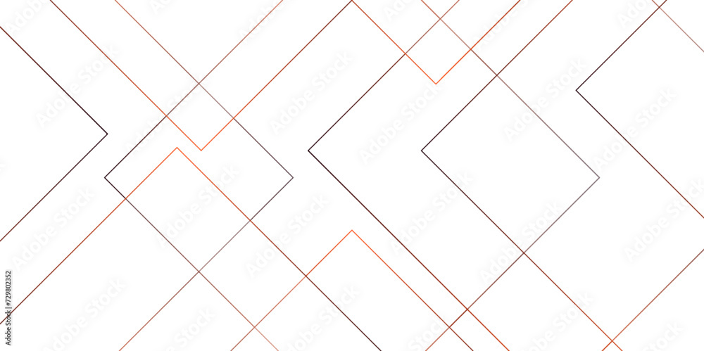 Aufkleber  Abstract geometric minimal tech lines in white background. Geometric background for presentation. Modern minimal and clean white gold lines pattern.3d architecture pattern design.
