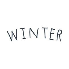 the winter written on paper