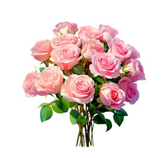 bouquet of pink roses