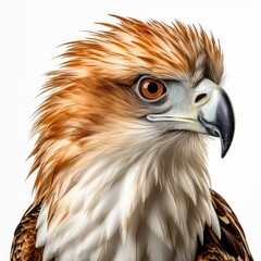 Photo of Philippine eagle isolated on white background