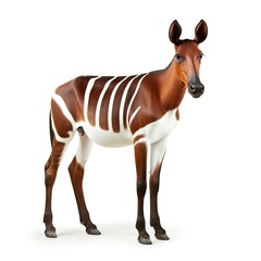 Obraz premium Photo of okapi animal isolated on white background