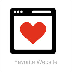 Favorite Website and Browser icon concept