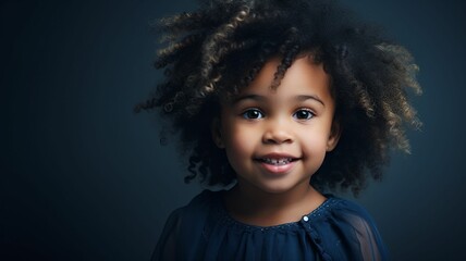 Portrait of a cute african american little girl