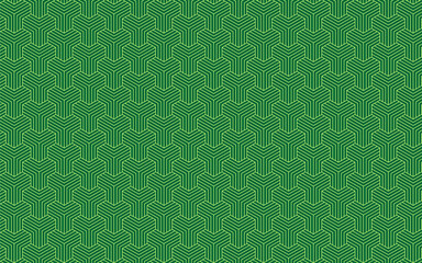 Decorative lemon green color Y seamless pattern