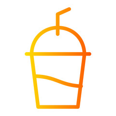 soft drink gradient icon