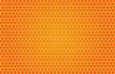 Shiny and stylish honeycomb background. Abstract geometric orange background for designs, cover works etc.