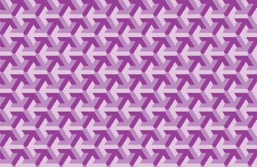 3d illustration of rows of purple squares .Set of cubes on monocrome background, pattern. Geometry background