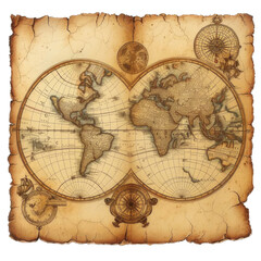 Fototapeta na wymiar World-Map-Antique-Detailed-1.png 
